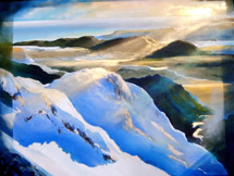 New Zealand Landscape Painting by Artist Harold Coop