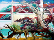 New Zealand Landscape Painting by Artist Harold Coop