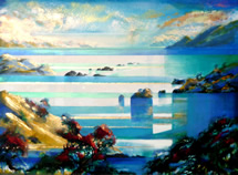 New Zealand Landscape Painting by Artist Harold Coop