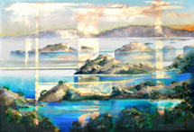 New Zealand Landscape Painting by Artist Harold Coop