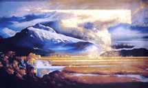 New Zealand Landscape Painting by Artist Harold Coop