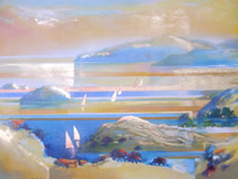 New Zealand Landscape Painting by Artist Harold Coop