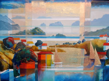 New Zealand Landscape Painting by Artist Harold Coop