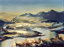 New Zealand Landscape Painting by Artist Harold Coop